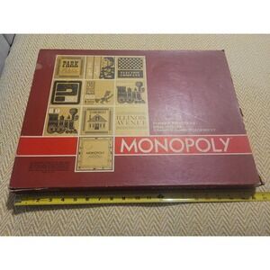 Vintage 1964 Monopoly Board Game Parker Bros. Red Box No. 11 Edition Complete